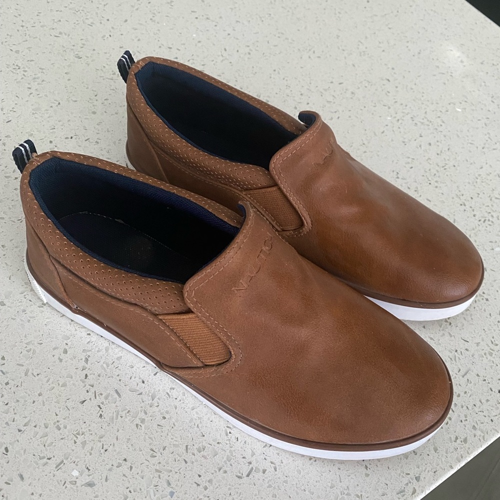 Boys Nautica Slip Ons